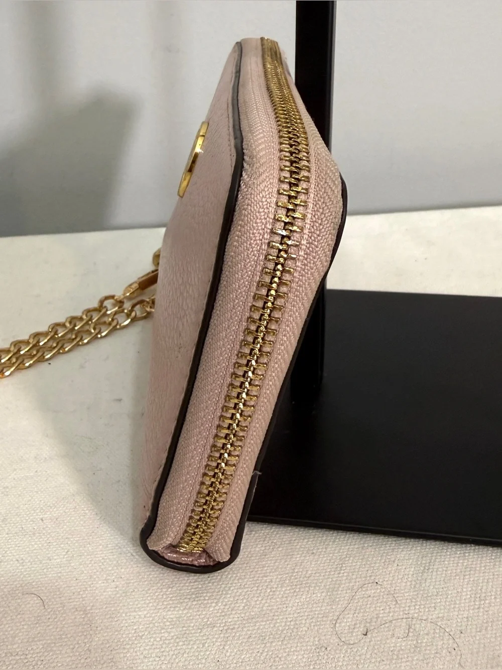 Michael Kors Blush Pink Pebbled Leather Wallet Wristlet with Replacement Strap